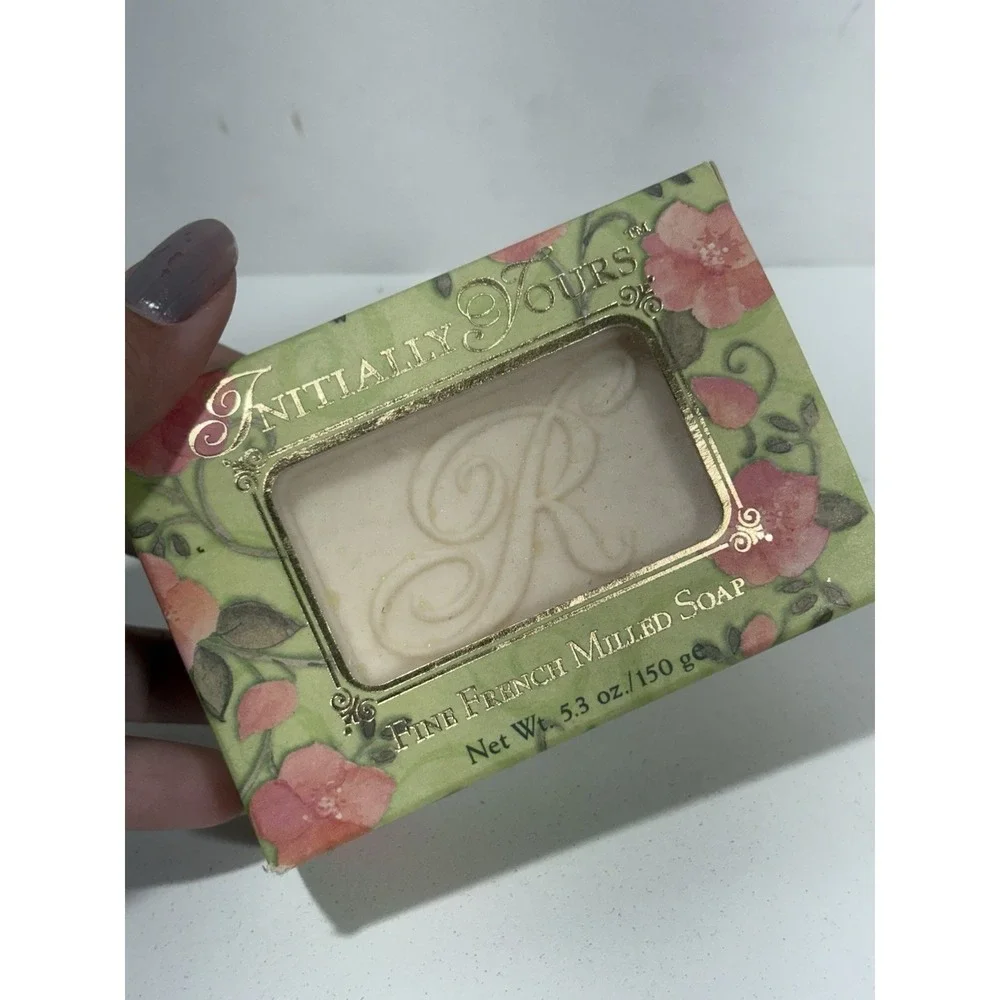 Initially Yours Letter R Fine French Milled Soap Bar 5.3pz Fine‎ Soap Bar